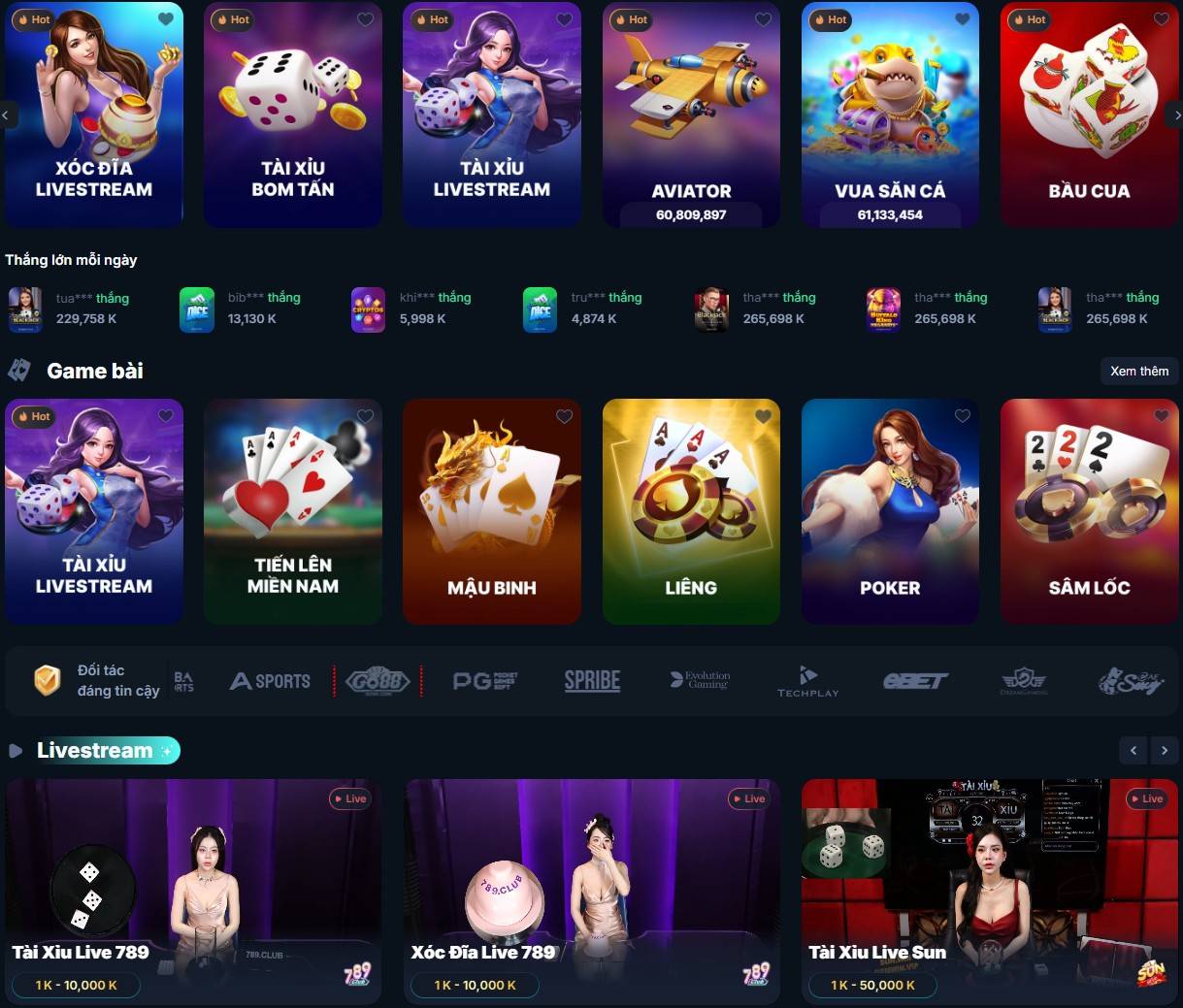 Top game hot nhất tại nhà cái 9BET